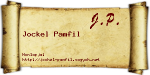 Jockel Pamfil névjegykártya